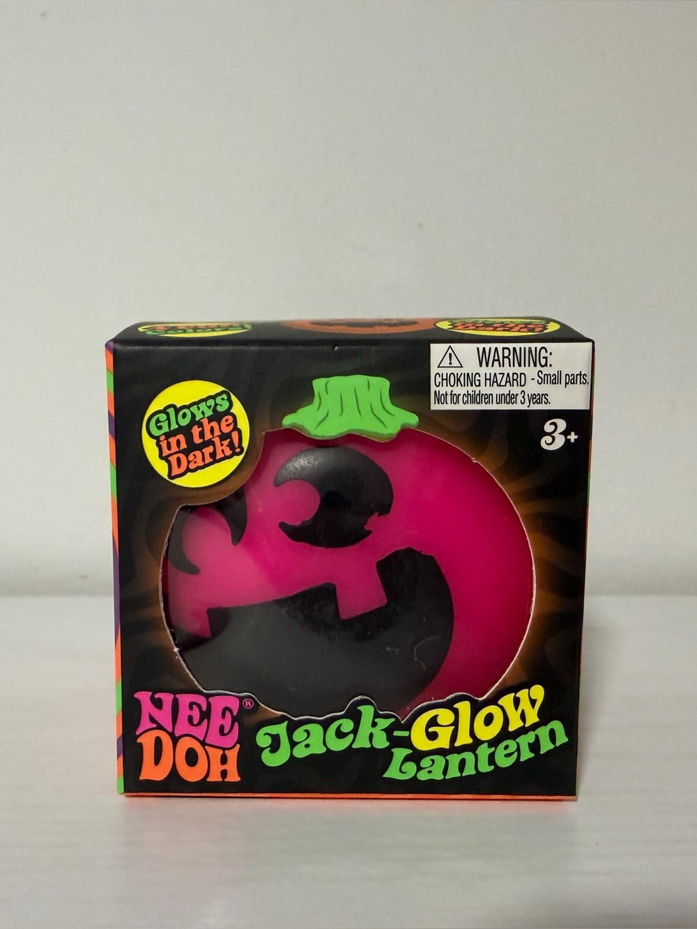 NeeDoh Jack-Glow Lantern Pink Halloween Squishy Squeezy